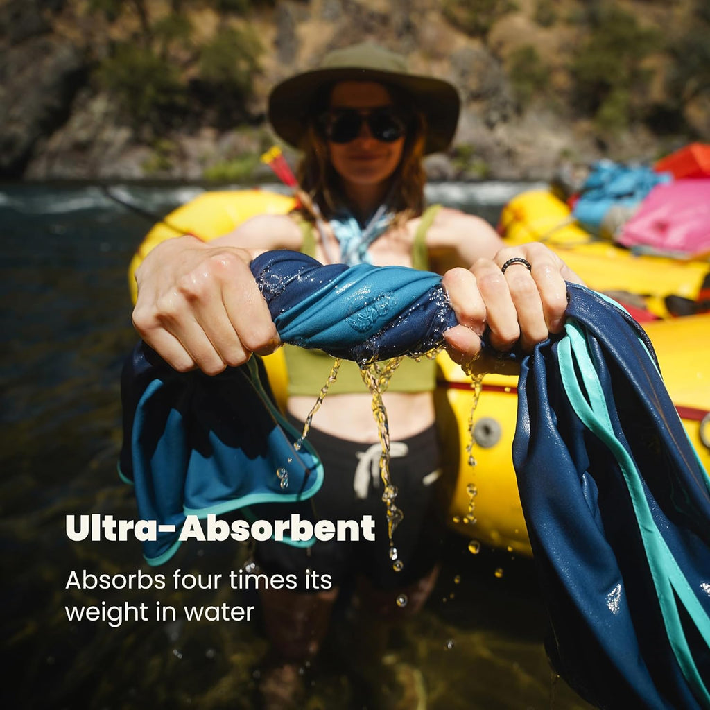 Rumpl Tech Towel Quick-Dry Towel for Travel, Beach, and Camp, Baja Fade