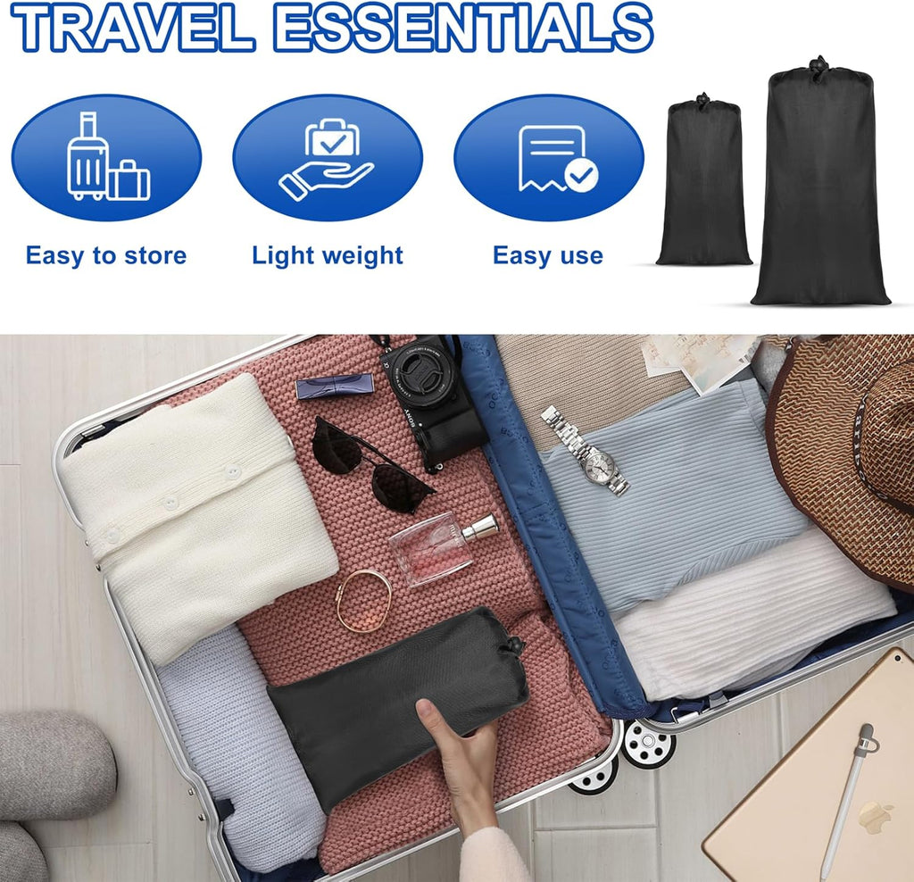 Airplane Footrest Hammock, Foot Hammock for Plane Travel, Portable Height Adjustable Travel Footrest Hammock Accessories, Lightweight Foot Hammock Suitable for Offices, Cars, and Airplanes