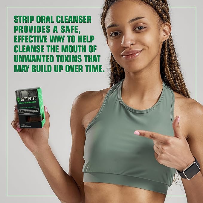 Wellgenix Strip Detox Oral Cleanser Extra Strength Instant Cleansing - Potent Deep System Cleanser - Formulated to Be Strong (1 oz) (2 Pack)