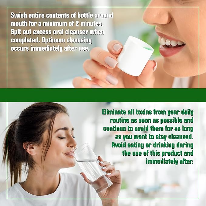 Wellgenix Strip Detox Oral Cleanser Extra Strength Instant Cleansing - Potent Deep System Cleanser - Formulated to Be Strong (1 oz) (2 Pack)