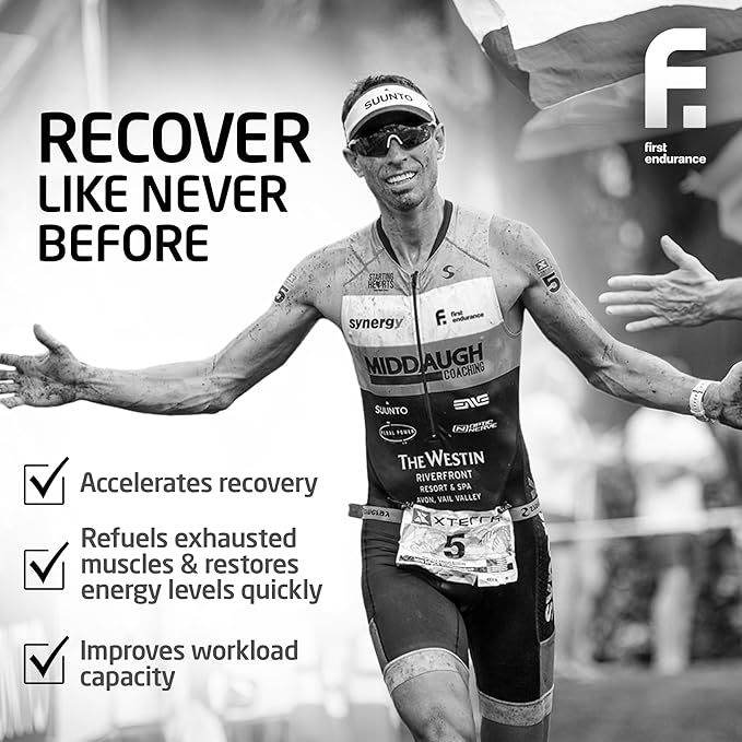 FIRST ENDURANCE Ultragen Workout Recovery Drink Powder, Protein Mix, Boosts Energy, Accelerates Recovery | Chocolate, 15 Servings-VitarraWellness