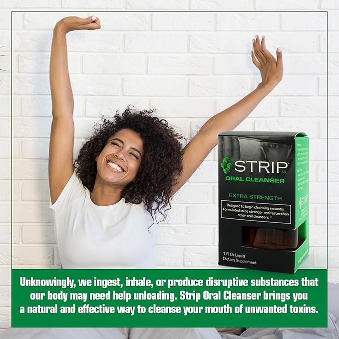 Wellgenix Strip Detox Oral Cleanser Extra Strength Instant Cleansing - Potent Deep System Cleanser - Formulated to Be Strong (1 oz) (2 Pack)