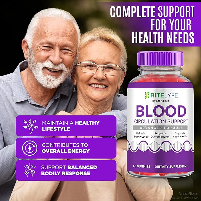 (3 Pack) RiteLyfe Gummies, Official Rite Lyfe Blood Gummies, All Natural Stabilizer to Maintain Stable Healthy Levels and Overall Wellness, Premium Formula RiteLyfe Gomitas Review (180 Gummies)