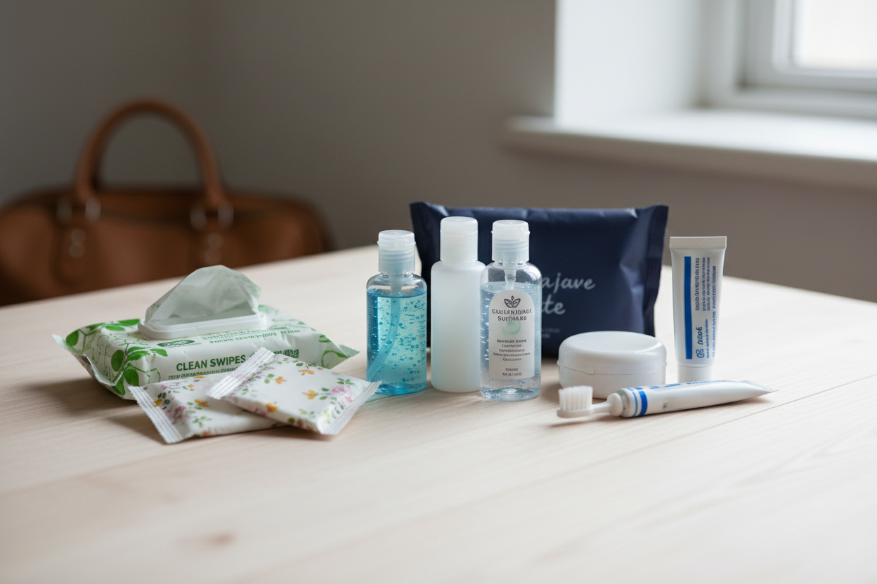 On-the-Go Hygiene Essentials (make it real photo)